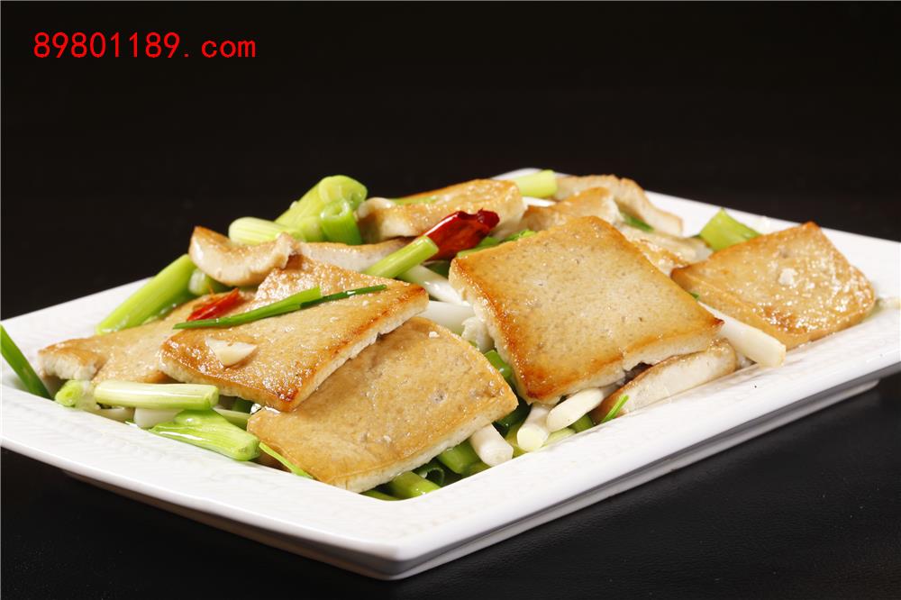 小葱煎豆腐